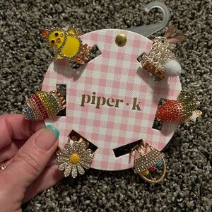 Piper K Easter hair clips